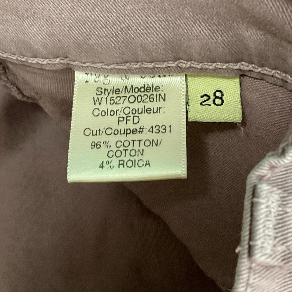 Rag & Bone Revolve Zipper Crop Ankle Capri Plum Fade Lavender Stretch Jeans 28 - Picture 10 of 13